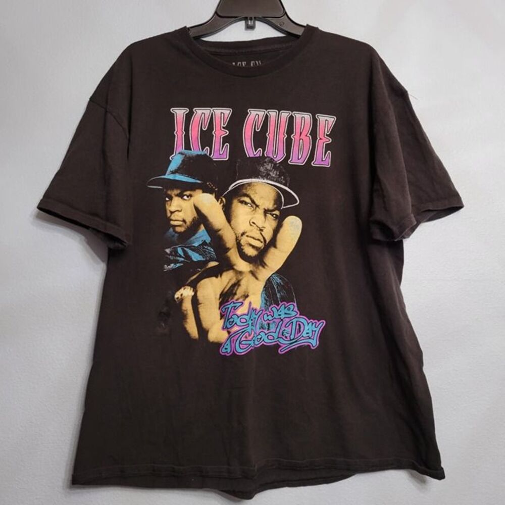 Ice Cube Today Was a Good Day Graphic Retro Rap Tee T-Shirt Mens Size XL Black